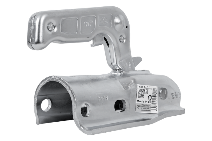 Attelage à boule STEELPRESS ZSK-1700D+Z2 pour remorque de 1700 kg avec timon tubulaire de 35 à 50 mm