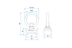 Support d'arrimage pour rail ProPlus 342164 pour cargo airline