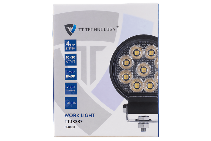 Lampe, feu de travail  rond LED TT TECHNOLOGY TT.13337, 36 LED, 2880 lm