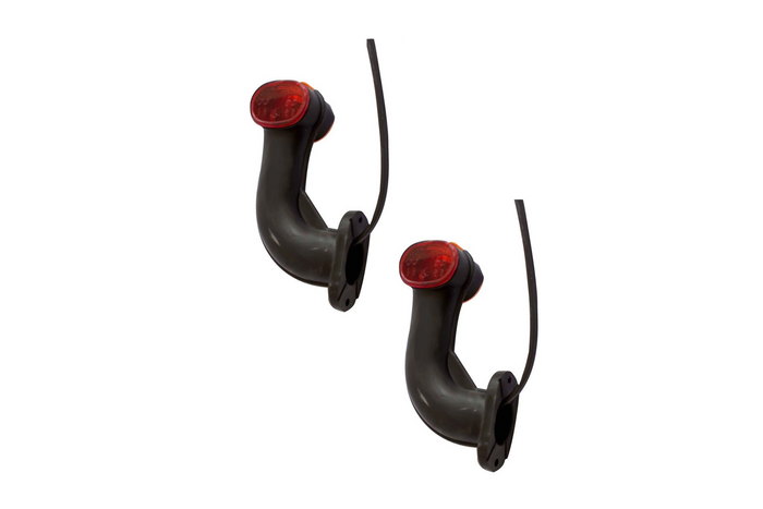 Feux de gabarit, position ASPÖCK SUPERPOINT II, gauche et droit sur un bras en caoutchouc