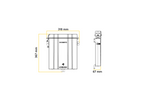 Boîte de rangement pour documents LOKHEN RIGHT pour remorque de camion 367x318mm