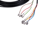 Faisceau électrique pour remorque MANTES 4 m, fiche 7 broches, connecteurs 6,3