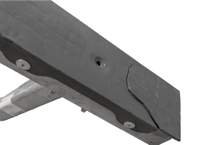 Support latéral plat OUTLET UNITRAILER, longueur 30 cm, hauteur 40 cm, pour remorque à bateau, GRIS