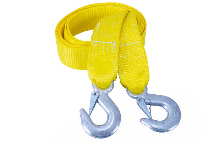 Sangle de remorquage avec crochets UNITRAILER 3 m/50 mm/3 t jaune