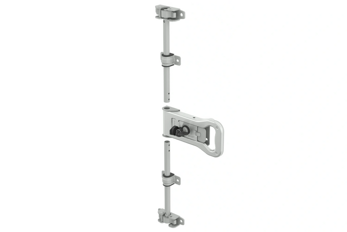 Boulon de verrouillage pour remorque porte-conteneurs STEELPRESS ZD-03 V.3, verrou de porte 3000 mm