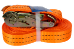 Courroie de transport orange UNITRAIER 8 m/35 mm/2 t avec tendeur