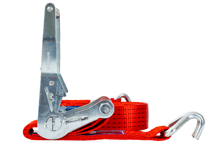 Courroie de transport rouge UNITRAIER 8 m/50 mm/5 t avec tendeur