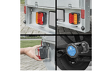 Feux arrière LED ProPlus 7 broches, 4 fonctions gauche + droite, magnétiques, Bluetooth