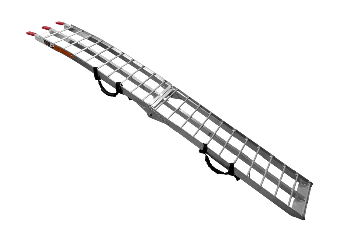 Rampe pliable UNITRAILER ALR002 en aluminium pour remorque, 221 cm, 340 kg, avec sangle