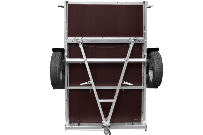 Remorque légère 200x125 UNITRAILER GARDEN 201 KIPP avec ridelles supplémentaires