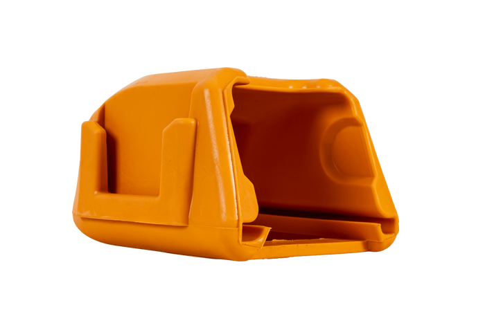 Couvercle, capot de sécurité pour l'attelage à boule Soft Dock STEELPRESS SDP-01 avec emplacement pour la prise.