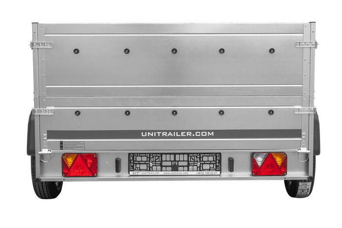 Remorque porte-voitures 264x150 UNITRAILER GARDEN 265/2 KIPP avec côtés BIS