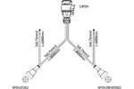 Kit d'éclairage : feux arrière ASPÖCK + feux de gabarit latéraux ASPÖCK + faisceau MANTES 8 m 13 broches + connecteurs rapides