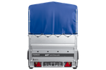 Remorque 264x125 UNITRAILER FORCE 264 KIPP avec ridelles BIS, châssis H-800 et bâche bleue