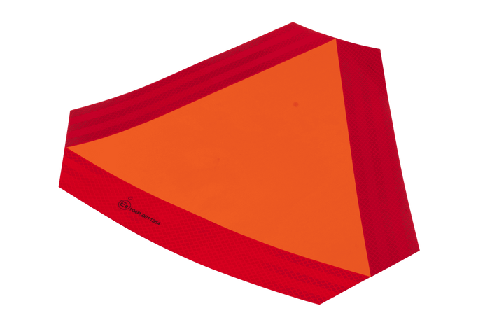 Autocollant réfléchissant HERMON, triangle de signalisation de ralentissement, 300x120mm