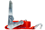 Courroie de transport rouge UNITRAIER 8 m/50 mm/5 t avec tendeur