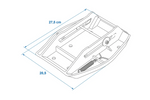Ensemble de quatre supports stabilisateurs de remorque ProPlus 361519 avec ressort 20,5 x 27,5 cm