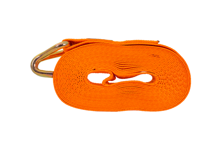 Courroie de transport orange UNITRAILER ERGO 10 m/50 mm/5 t avec tendeur