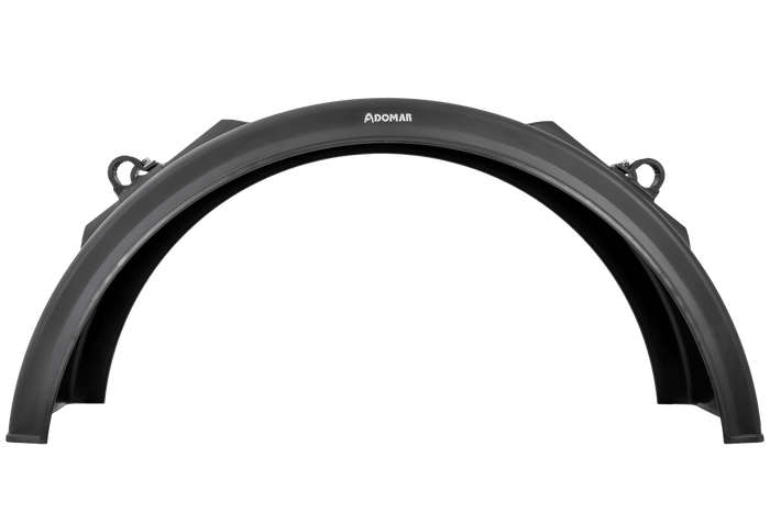 Garde-boue pour remorque 19,5-22,5" DOMAR DK2975 passage de roue 1250/430mm avec supports de montage