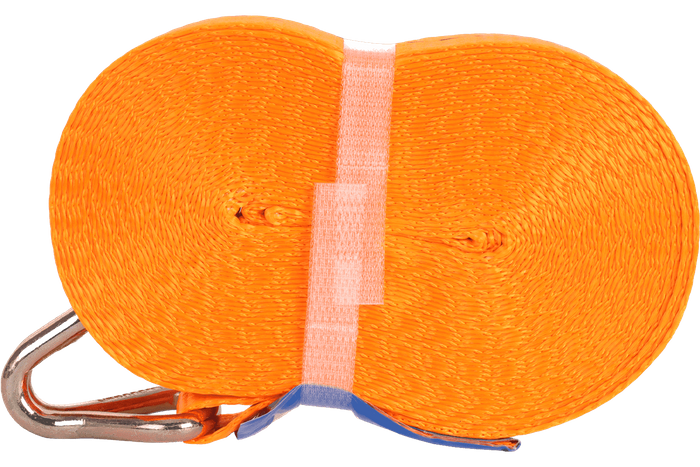 Courroie de transport orange UNITRAIER 10 m/25 mm/1 t avec tendeur