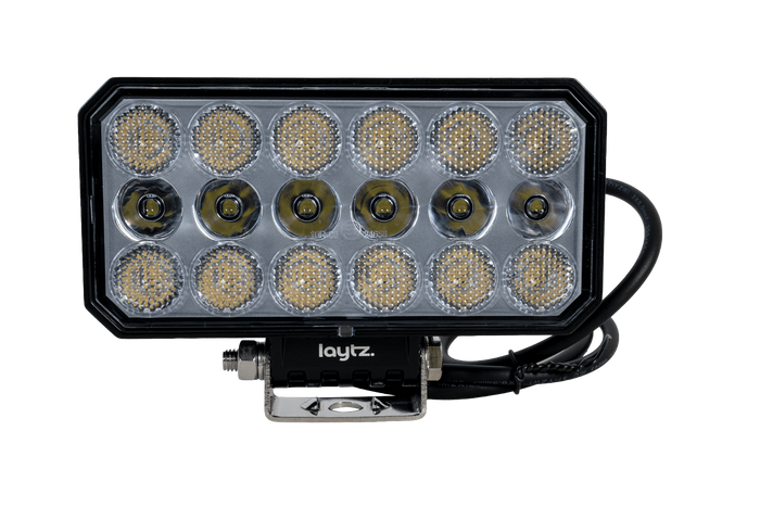 Lampe de travail, réflecteur rectangulaire LED LAYTZ LY7304, 66 LED, 5800 lm