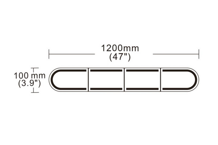 Faisceau de signalisation LED KAMAR BLK0059 avec 6 modes de clignotement