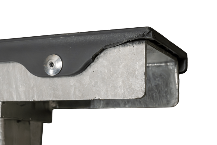Support latéral plat OUTLET UNITRAILER, longueur 30 cm, hauteur 40 cm, pour remorque à bateau, GRIS