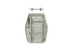 Ensemble de quatre supports stabilisateurs de remorque ProPlus 361519 avec ressort 20,5 x 27,5 cm