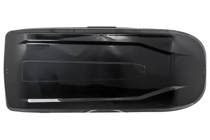 Coffre de toit, box Inter Pack Monsun PRO L, noir métallisé