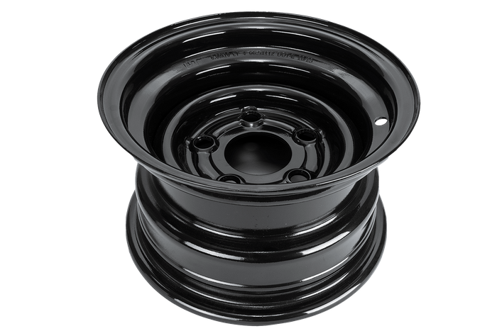 Jante en acier pour remorque UNITRAILER noire 6Jx10"H2 5x112 ET:-4