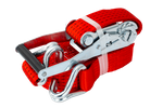 Courroie de transport rouge UNITRAIER 8 m/50 mm/5 t avec tendeur