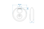 Lot de deux cadenas ronds ProPlus 341319S, cadenas à disque, 70 mm