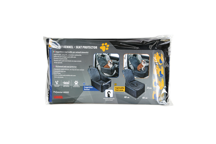 Sac de transport pour chien LAMPA,  protection de siège auto 40x40cm