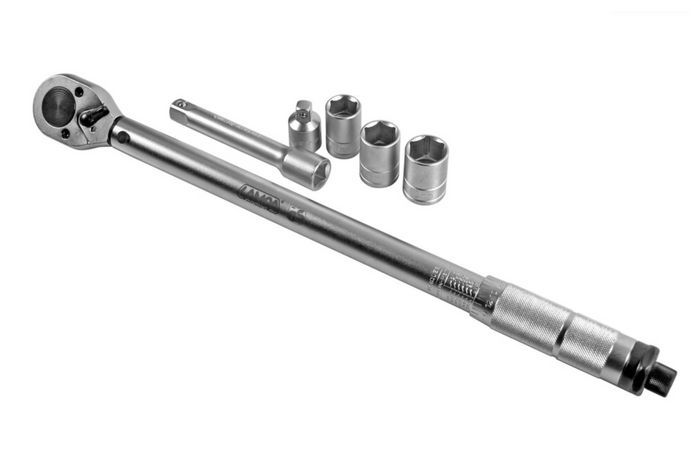 Clé dynamométrique LAMPA 1/2" 28-210 Nm pour roue de voiture