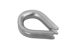 Cosse-coeur pour corde, câbles  DROMET KU.4, en acier, 4 mm