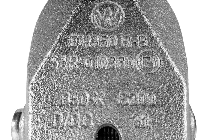 Attelage à boule WINTERHOFF WW 350-RB-K1414 pour remorque de 3500 kg avec timon tubulaire de 50 mm, en fonte