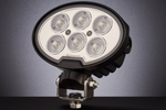 Lampe de travail ovale, réflecteur LED TT TECHNOLOGY NOIR TT.13359F, 6 LED, 4800 lm