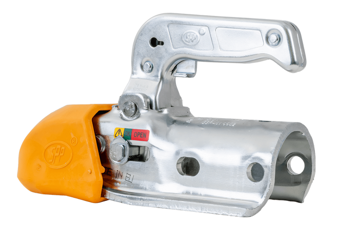 Attelage à boule STEELPRESS BC-3000.1D-00-00+Z3 pour remorque de 3 000 kg avec timon tubulaire de 35 à 50 mm