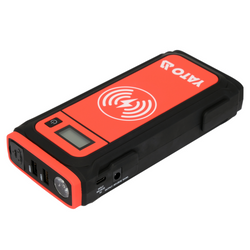 Démarreur de voiture YATO YT-83085 de 16 000 mAh avec démarrage de secours et charge par induction