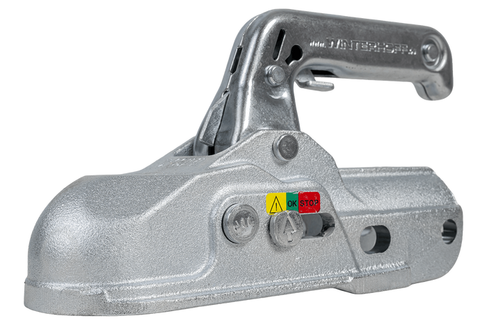 Attelage à boule WINTERHOFF WW 30-K+Z pour remorque de 3000 kg avec timon tubulaire de 35 à 51 mm, en fonte
