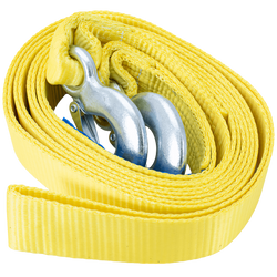 Corde de remorquage avec crochets Sangle de remorquage UNITRAILER 5 m/50 mm/6 t jaune
