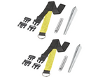 Lot de deux sangles anti-tempête ProPlus 361728 pour auvents et stores de 2 x 3 m