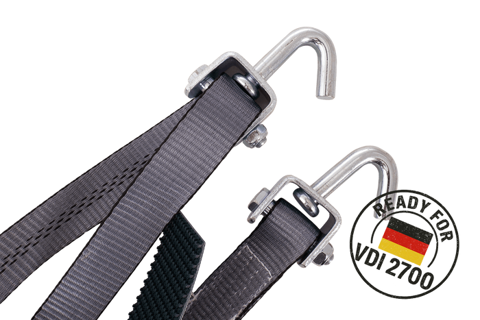 Sangle de transport, d'arrimage  pour dépanneuse HEFFA CARLINE 130,  pour roues 2,8 m/35 mm/3 t VDI 2700