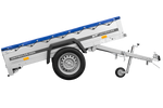 Remorque Garden Trailer 200 Kipp avec roue jockey et bâche plate bleue