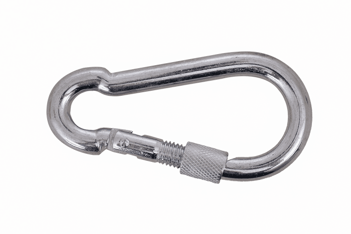 Mousqueton de pompier avec écrou de sécurité DROMET KSZ10100, mousqueton pompier 10x100mm