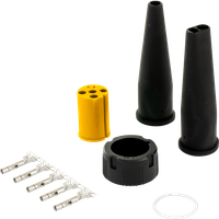 Connecteur baïonnette en 5 broches jaune ASPÖCK pour feux arrières