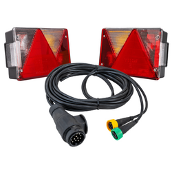 Feux arrière ASPÖCK MULTIPOINT IV + faisceau MANTES 4,1 m, 13 broches