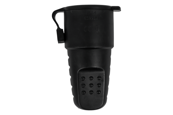 Prise femelle MANTES 3P, en caoutchouc, avec clapet, 16 A, 250 V