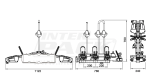 OUTLET Inter Pack New Spider 3 - porte-vélos sur attelage pour 3 vélos 