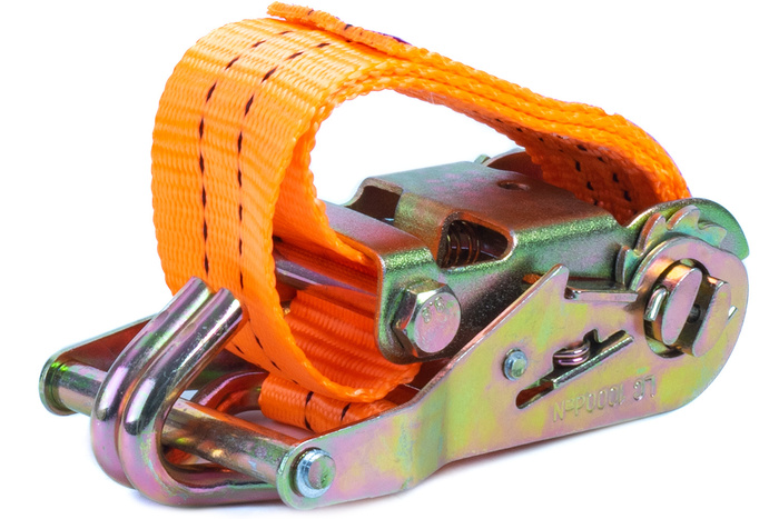 Courroie de transport orange UNITRAIER 3 m/25 mm/1 t avec tendeur